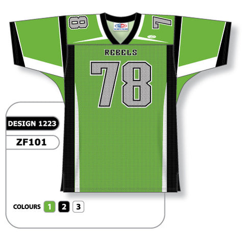 Athletic Knit Custom Sublimated Football Jersey Design 1223 (ZF101-1223)