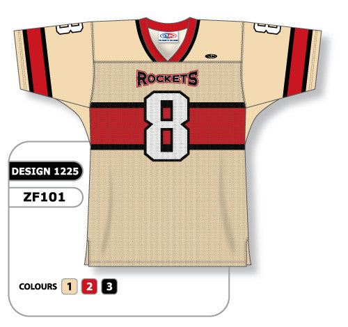 Athletic Knit Custom Sublimated Football Jersey Design 1225 (ZF101-1225)