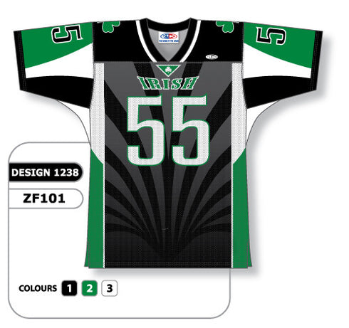 Athletic Knit Custom Sublimated Football Jersey Design 1238 (ZF101-1238)