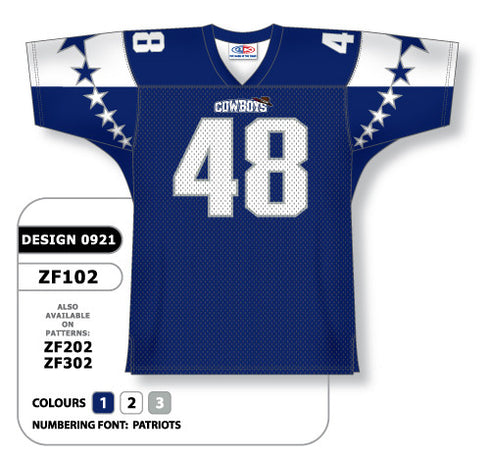 Athletic Knit Custom Sublimated Football Jersey Design 0921 (ZF102-0921)