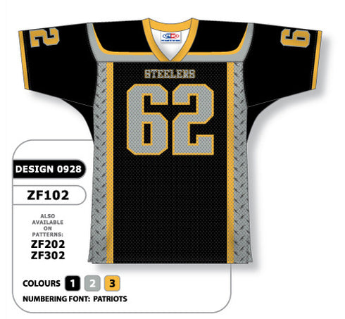 Athletic Knit Custom Sublimated Football Jersey Design 0928 (ZF102-0928)