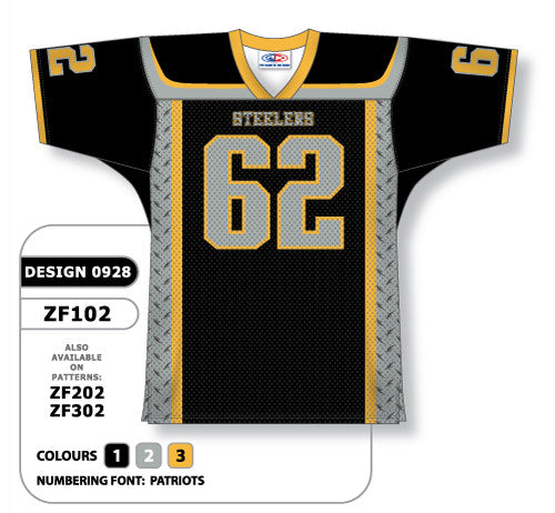 Athletic Knit Custom Sublimated Football Jersey Design 0928 (ZF102-0928)