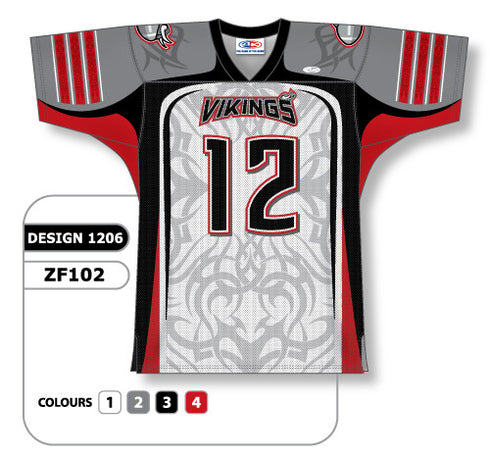 Athletic Knit Custom Sublimated Football Jersey Design 1206 (ZF102-1206)