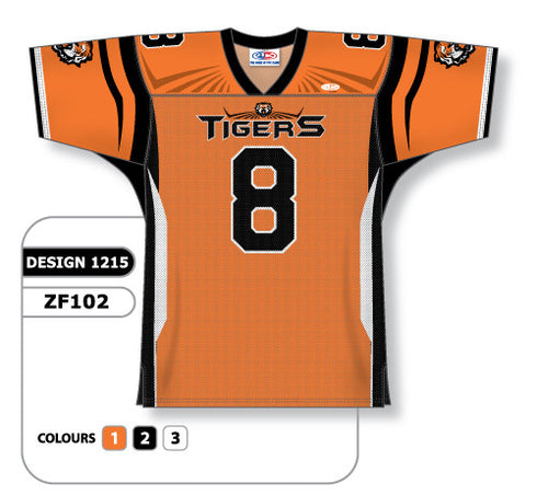 Athletic Knit Custom Sublimated Football Jersey Design 1215 (ZF102-1215)