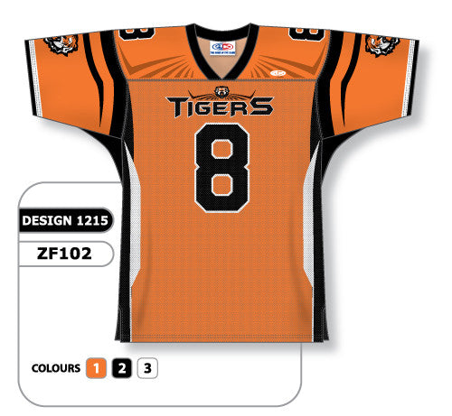 Athletic Knit Custom Sublimated Football Jersey Design 1215 (ZF102-1215)