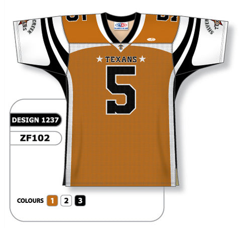 Athletic Knit Custom Sublimated Football Jersey Design 1237 (ZF102-1237)
