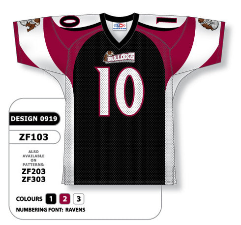 Athletic Knit Custom Sublimated Football Jersey Design 0919 (ZF103-0919)