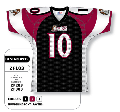 Athletic Knit Custom Sublimated Football Jersey Design 0919 (ZF103-0919)