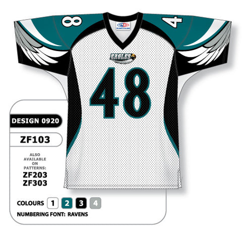 Athletic Knit Custom Sublimated Football Jersey Design 0920 (ZF103-0920)
