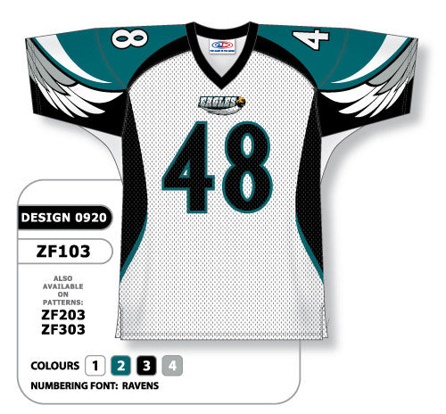 Athletic Knit Custom Sublimated Football Jersey Design 0920 (ZF103-0920)