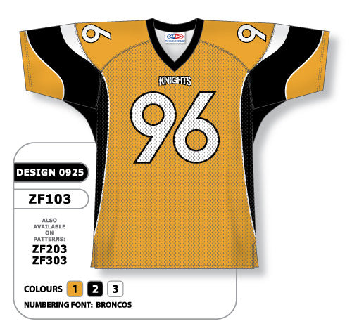 Athletic Knit Custom Sublimated Football Jersey Design 0925 (ZF103-0925)