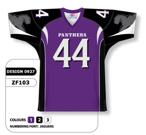 Athletic Knit Custom Sublimated Football Jersey Design 0927 (ZF103-0927)