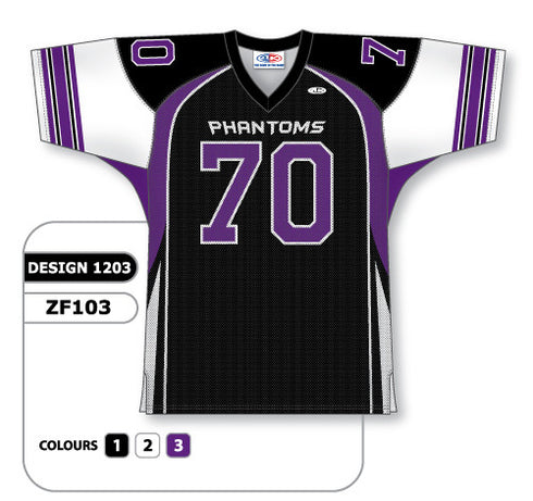 Athletic Knit Custom Sublimated Football Jersey Design 1203 (ZF103-1203)