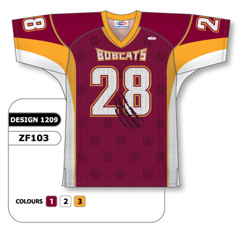 Athletic Knit Custom Sublimated Football Jersey Design 1209 (ZF103-1209)