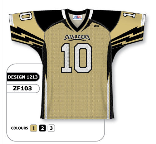 Athletic Knit Custom Sublimated Football Jersey Design 1213 (ZF103-1213)