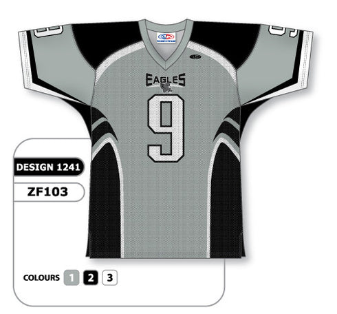 Athletic Knit Custom Sublimated Football Jersey Design 1241 (ZF103-1241)