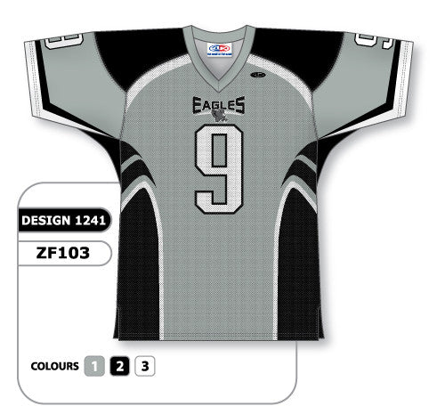 Athletic Knit Custom Sublimated Football Jersey Design 1241 (ZF103-1241)
