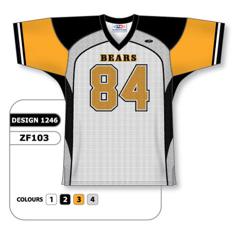 Athletic Knit Custom Sublimated Football Jersey Design 1246 (ZF103-1246)