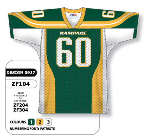 Athletic Knit Custom Sublimated Football Jersey Design 0917 (ZF104-0917)