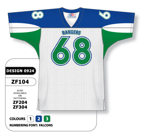 Athletic Knit Custom Sublimated Football Jersey Design 0924 (ZF104-0924)