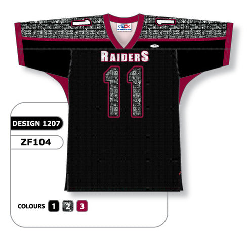 Athletic Knit Custom Sublimated Football Jersey Design 1207 (ZF104-1207)