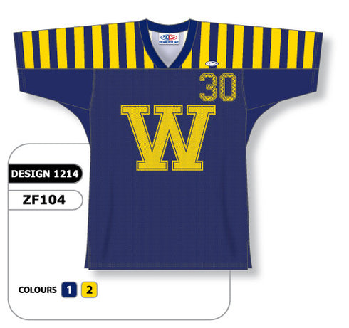 Athletic Knit Custom Sublimated Football Jersey Design 1214 (ZF104-1214)