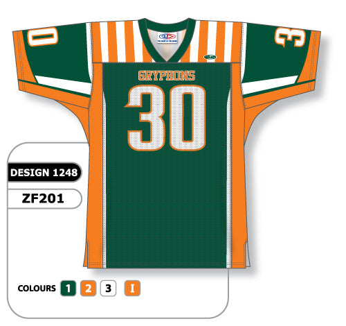 Athletic Knit Custom Sublimated Football Jersey Design 1248 (ZF201-1248)