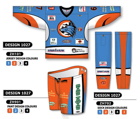 Athletic Knit Custom Sublimated Hockey Uniform Design 1027 (ZH101S-1027)