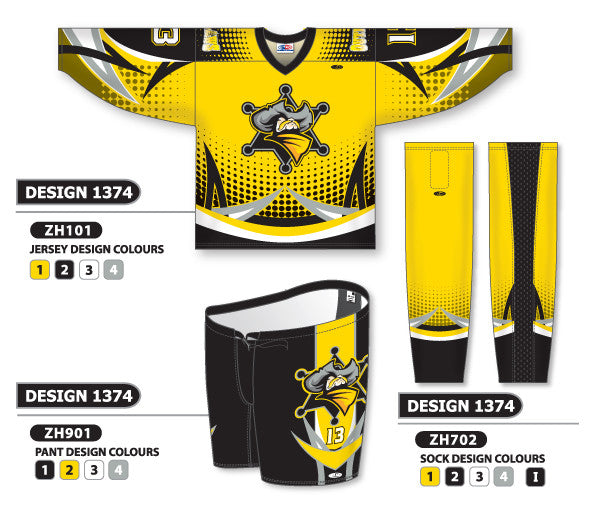 Athletic Knit Custom Sublimated Hockey Uniform Design 1374 (ZH101S-1374)