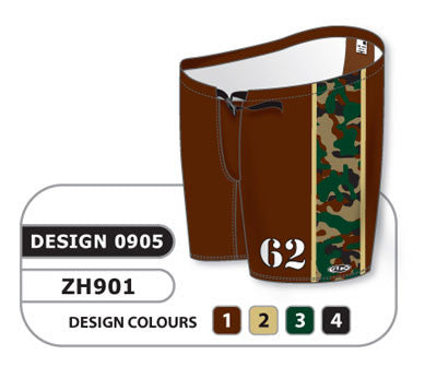 Athletic Knit Custom Sublimated Hockey Pant Shell Design 0905 (ZH901-0905)