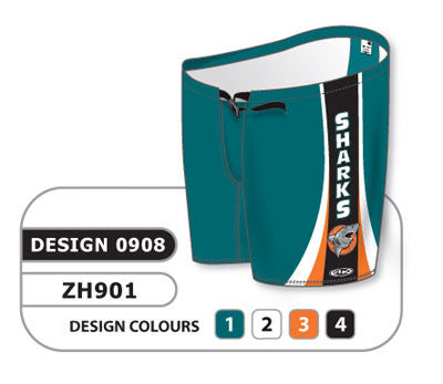 Athletic Knit Custom Sublimated Hockey Pant Shell Design 0908 (ZH901-0908)