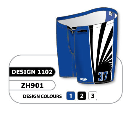 Athletic Knit Custom Sublimated Hockey Pant Shell Design 1102 (ZH901-1102)