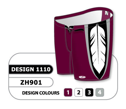 Athletic Knit Custom Sublimated Hockey Pant Shell Design 1110 (ZH901-1110)