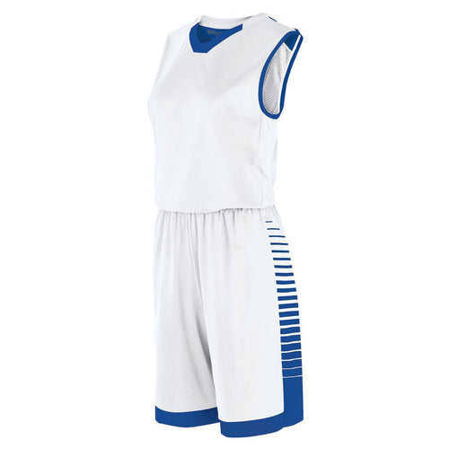 Holloway Ladies Arc Jersey (224370-C), Color 'White/Royal'
