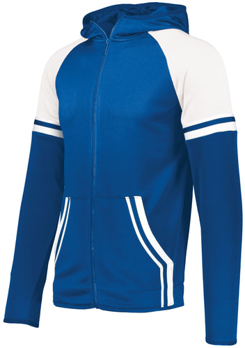 Holloway Youth Retro Grade Jacket (229661), Color 'Royal/White'