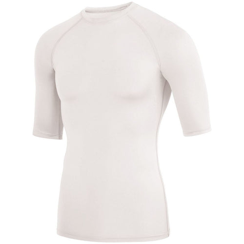 Augusta Sportswear Hyperform Compression Half Sleeve Tee (2606), Color 'White'