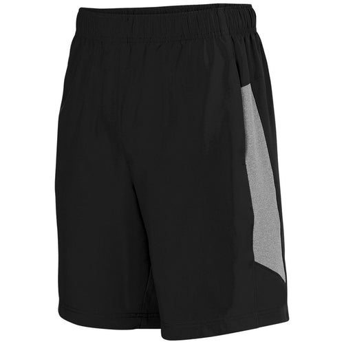 Augusta Sportswear Preeminent Training Shorts (3308-C), Color 'Black/Graphite Heather/'