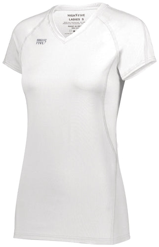 High Five Girls TruHit Short Sleeve Jersey (342223), Color 'White'