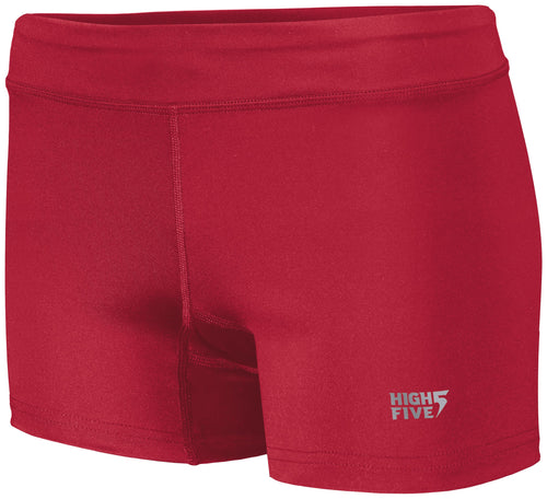Russell Athletic Ladies TruHit Volleyball Shorts (345592), Color 'Scarlet'