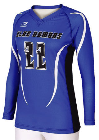 Dynamic Team Sports Ladies Custom Sublimated Volleyball Jersey Design ...