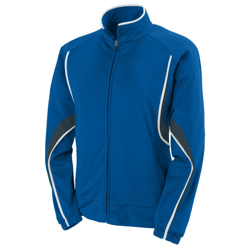 Augusta Sportswear Ladies Rival Jacket (7712-C), Color 'Royal/Slate/White'