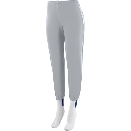 Augusta Sportswear Ladies Low-Rise Softball Pant (828-C), Color 'Silver Grey'