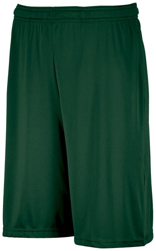 Russell Athletic Youth Dri-Power® Essential Performance Shorts With Pockets (TS7X2B), Color 'Dark Green'