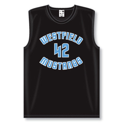 Athletic Knit Muscle Cut Basketball Game Jersey (B1205)