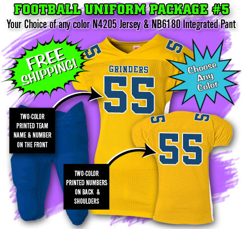 A4 Football Uniform Package 5 (FBUPAK5)