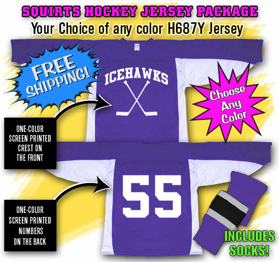Athletic Knit H7000-330 House League Hockey Jersey - Orange / White / Black