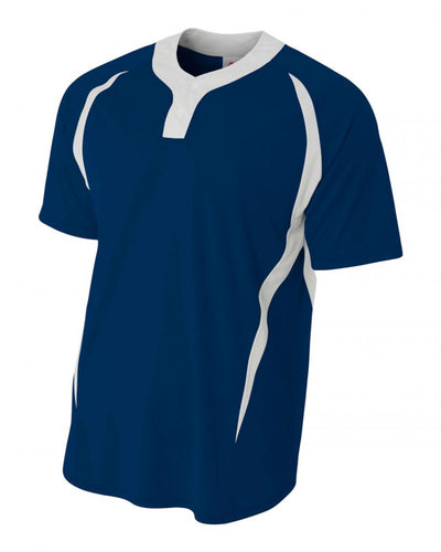 A4 Two-Button Performance Baseball Jersey (N4229)