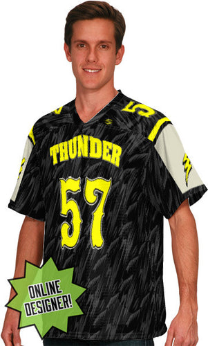 Prosphere Thunder Storm Custom Sublimated Flag Football Jersey (PS0126-010)