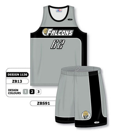 Athletic Knit Custom Sublimated Matching Basketball Uniform Set Design 1136 (ZB13S-1136)