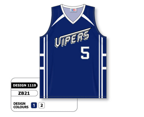 Athletic Knit Custom Sublimated Basketball Jersey Design 1119 (ZB21-1119)